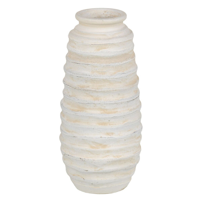 Vază Crem Ceramică 16 x 16 x 40 cm