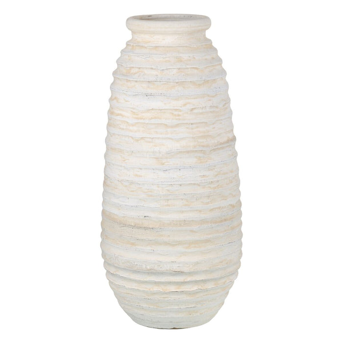 Vază Ceramică Crem 35 x 35 x 80 cm
