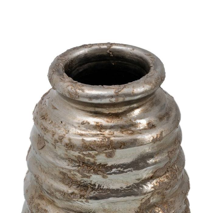 Vază Ceramică Argintiu 15 x 15 x 30 cm