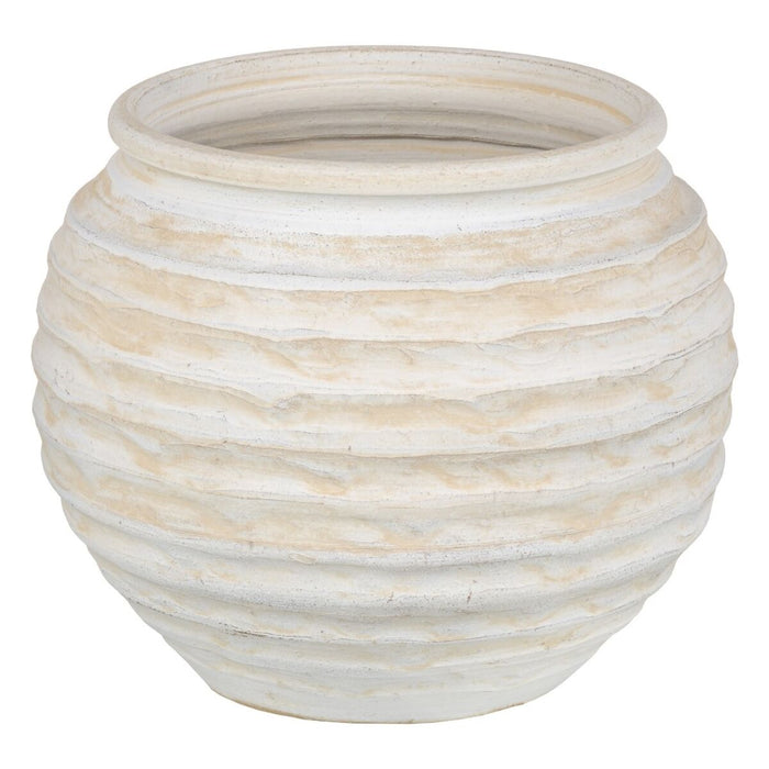 Ghiveci Crem Ceramică 39 x 39 x 37 cm