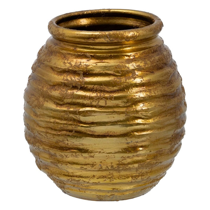 Ghiveci 29 x 29 x 31,5 cm Ceramică Auriu*