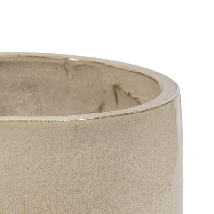 Vază Crem Ceramică 52 x 52 x 80 cm (2 Unități)