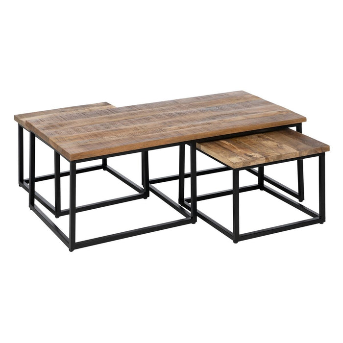 Set de 3 mese Natural 120 x 55 x 41 cm