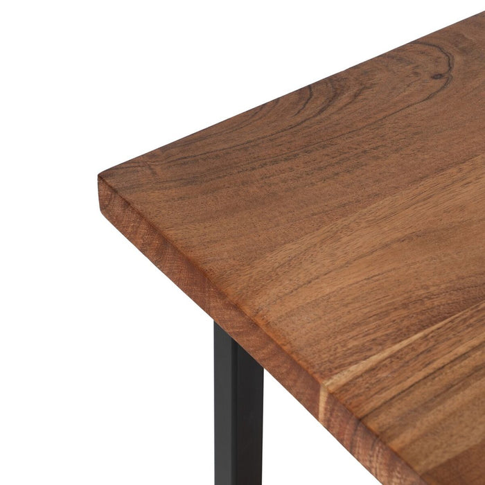Mobilier pentru Hol 107 x 36 x 77 cm Natural Metal Lemn (3 Unități)
