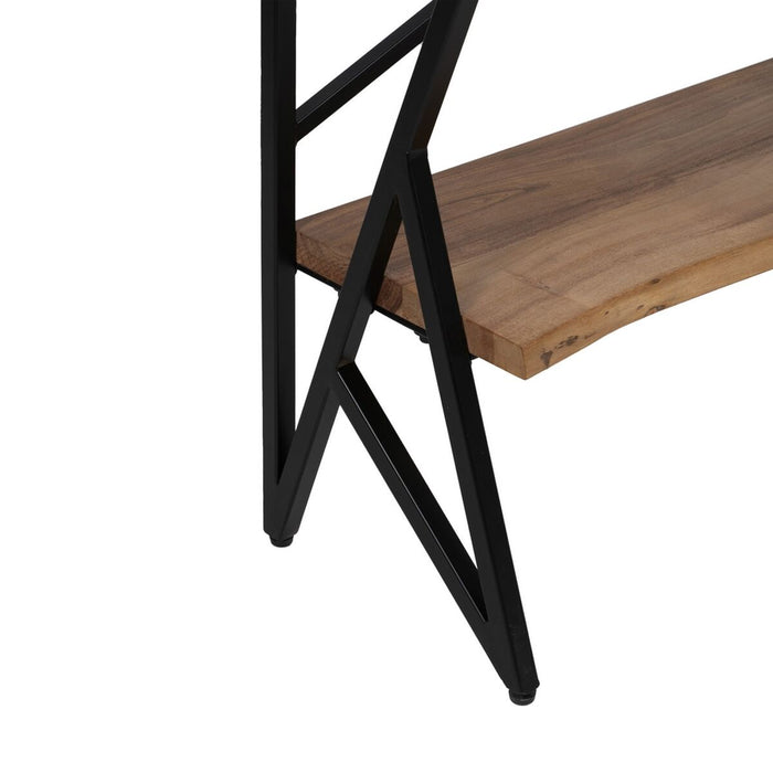 Mobilier pentru Hol 107 x 36 x 77 cm Natural Metal Lemn (3 Unități)