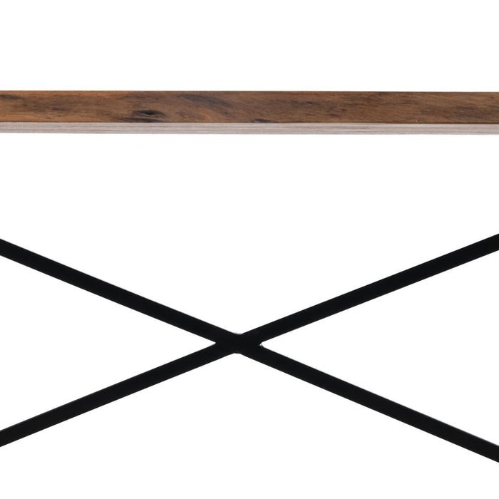 Mobilier pentru Hol 107 x 36 x 77 cm Natural Metal Lemn (3 Unități)
