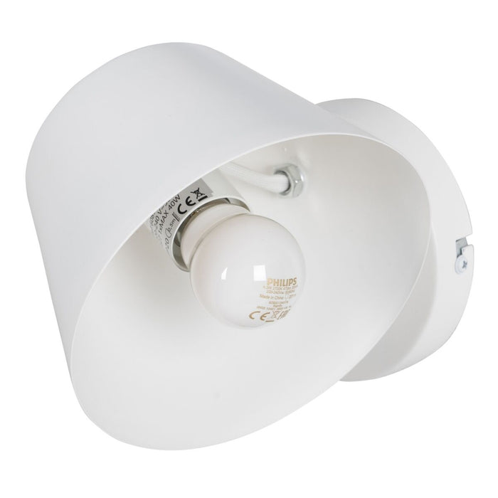 Lampă de Perete Metal Alb 16 x 16 x 12 cm