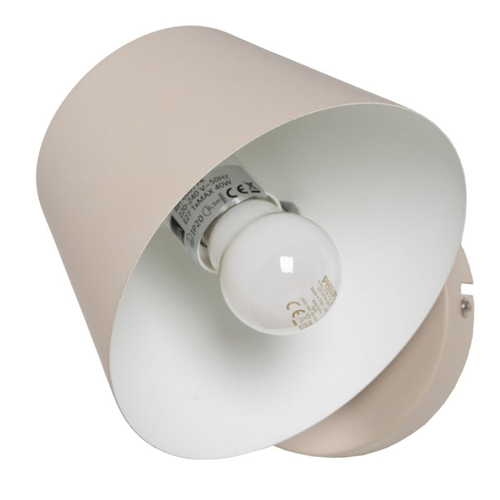 Lampă de Perete Metal Crem 16 x 16 x 12 cm