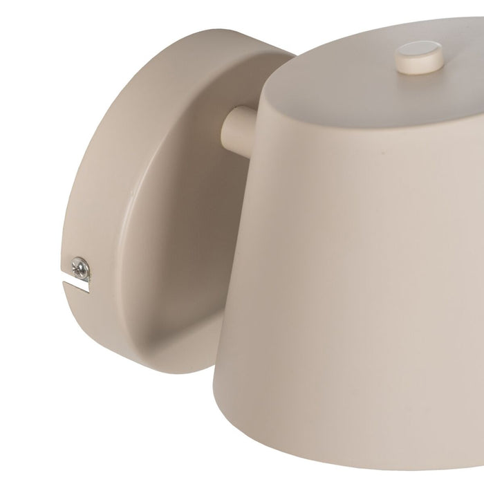 Lampă de Perete Metal Crem 16 x 16 x 12 cm