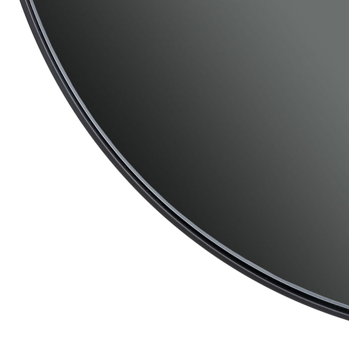 Oglindă de perete 70 x 1,5 x 70 cm Geam Gri Metal