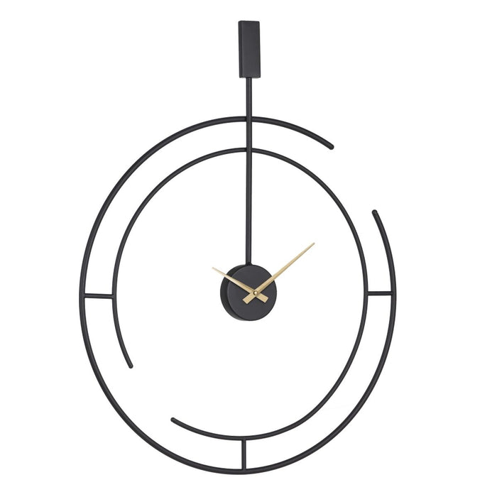 Ceas de Perete 60 x 5 x 76 cm Negru Metal