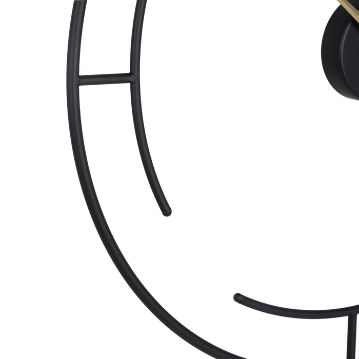 Ceas de Perete 60 x 5 x 76 cm Negru Metal