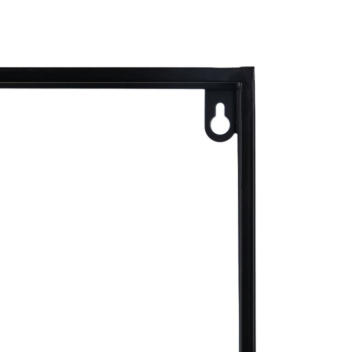 Raft 70 x 13 x 70 cm Negru Metal