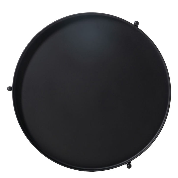 Masa laterală 50 x 50 x 58 cm Negru Metal (2 Unități)