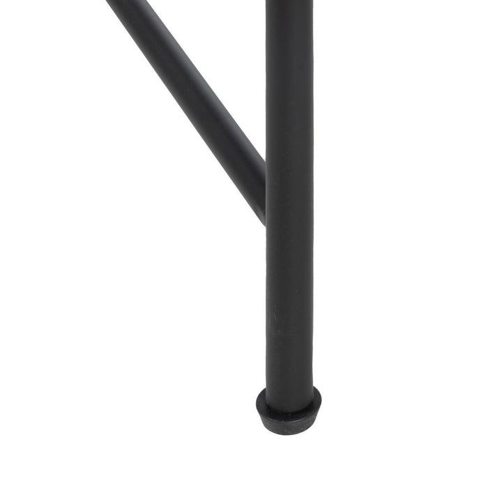 Masa laterală 50 x 50 x 58 cm Negru Metal (2 Unități)