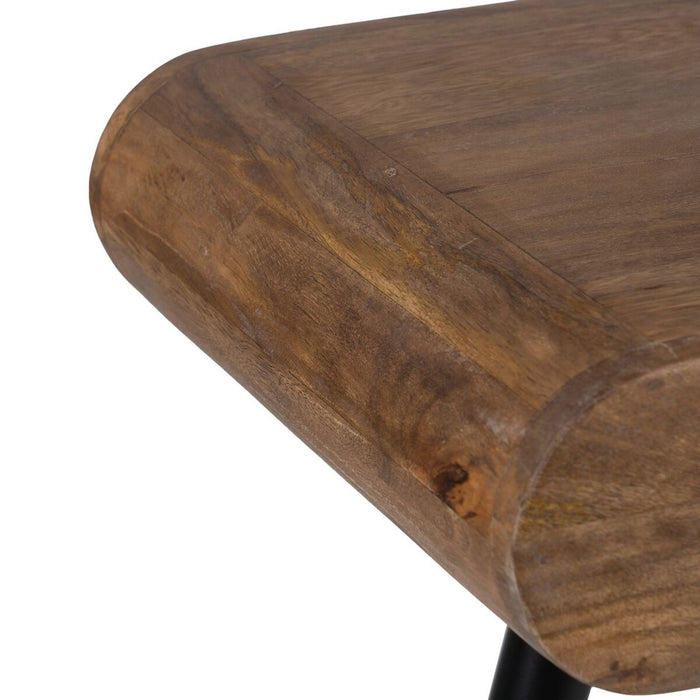 Consolă LIVU Negru Natural Fier Lemn de mango 117 x 36,5 x 75 cm