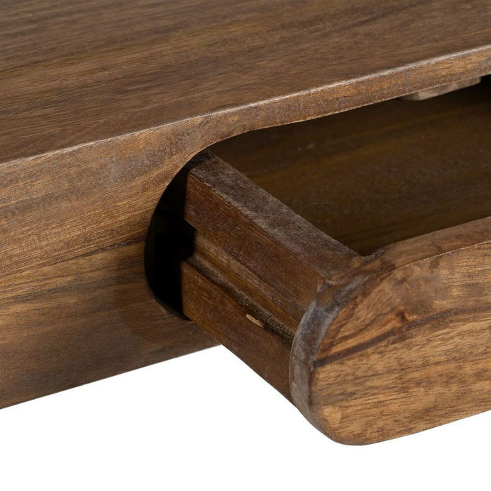 Consolă LIVU Negru Natural Fier Lemn de mango 117 x 36,5 x 75 cm