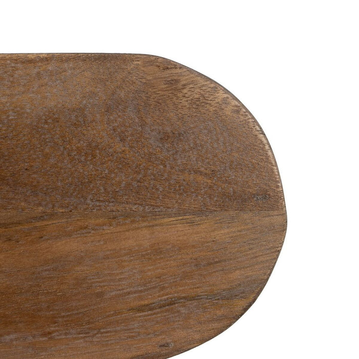 Consolă LIVU Negru Natural Fier Lemn de mango 117 x 36,5 x 75 cm