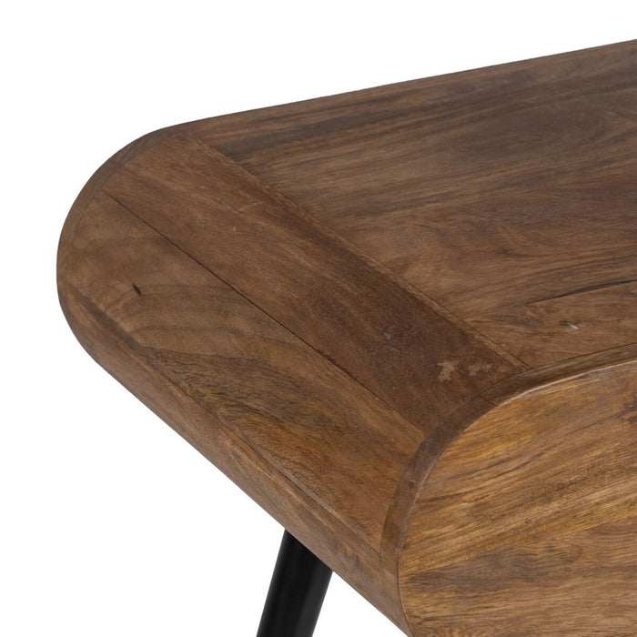 Mobilă TV 118 x 36 x 55 cm Natural Negru Lemn Fier