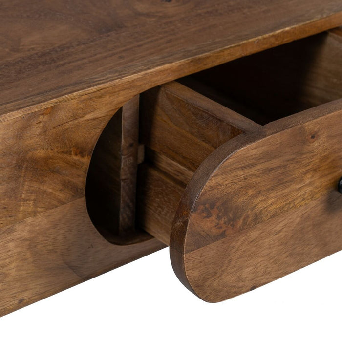 Mobilă TV 118 x 36 x 55 cm Natural Negru Lemn Fier