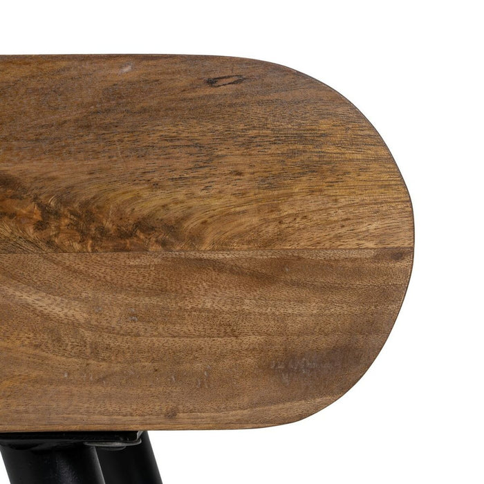 Mobilă TV 118 x 36 x 55 cm Natural Negru Lemn Fier