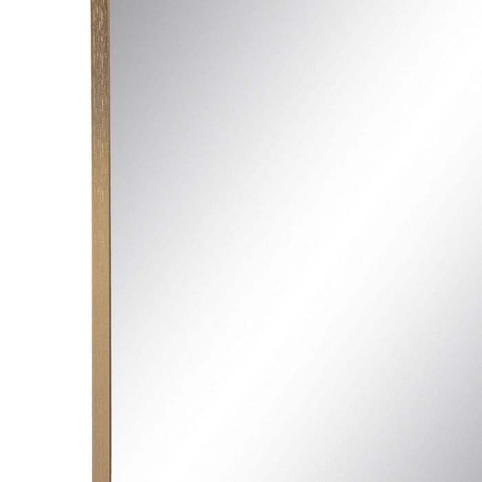 Oglindă de perete Auriu* Aluminiu Geam 76 x 3 x 101 cm