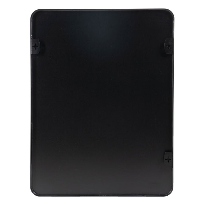 Oglindă de perete Negru Aluminiu Geam 76 x 3 x 101 cm