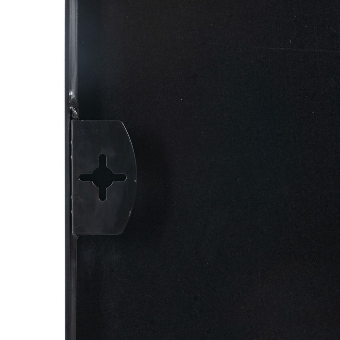 Oglindă de perete Negru Aluminiu Geam 76 x 3 x 101 cm