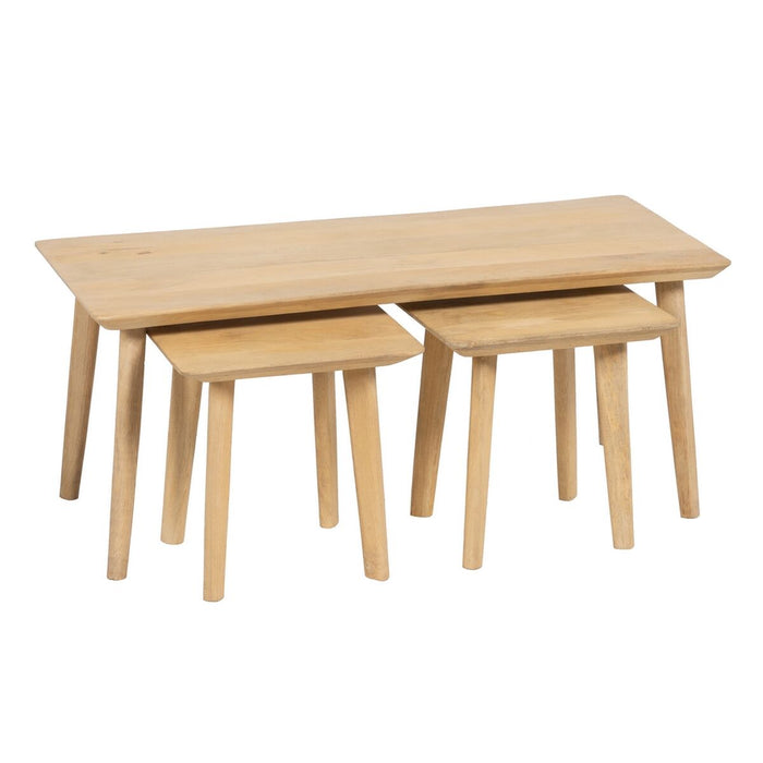 Set de 3 mese Natural 110 x 50 x 45 cm