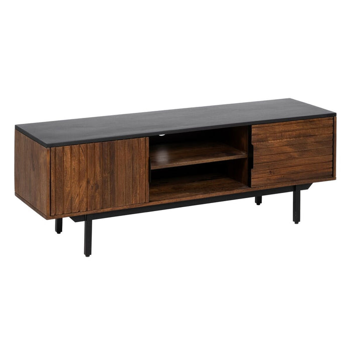 Mobilă TV ABNER Maro Negru Fier Lemn de mango 140 x 40 x 50 cm
