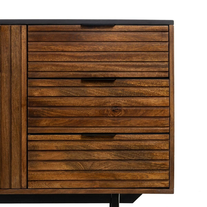 Servantă ABNER Maro Negru 160 x 40 x 75 cm