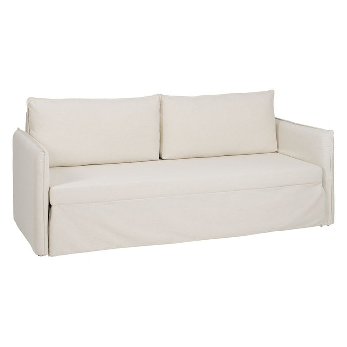 Canapea Bej Poliester Lin 210 x 93 x 95 cm