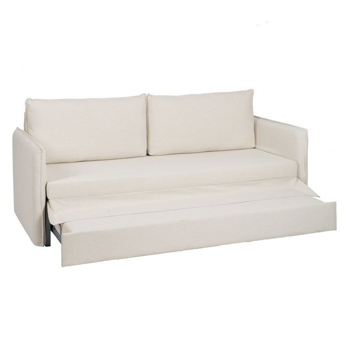 Canapea Bej Poliester Lin 210 x 93 x 95 cm