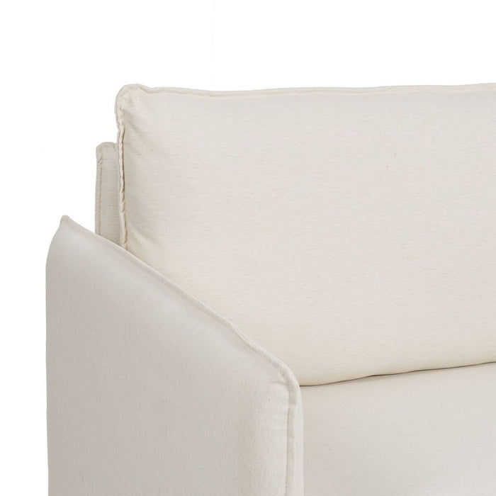 Canapea Bej Poliester Lin 210 x 93 x 95 cm