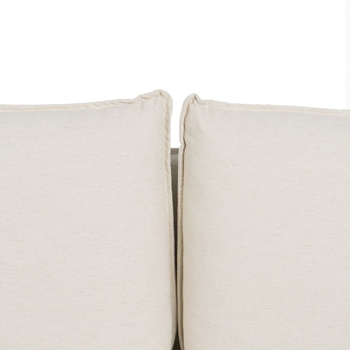 Canapea Bej Poliester Lin 210 x 93 x 95 cm