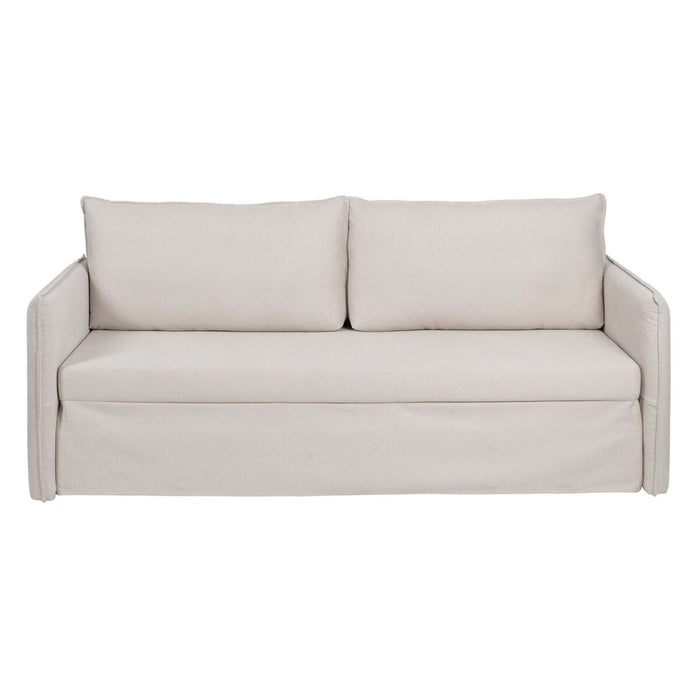 Canapea Bej Poliester Lin 210 x 93 x 95 cm