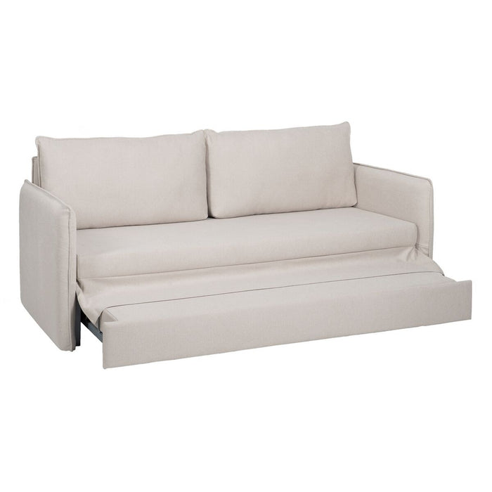 Canapea Bej Poliester Lin 210 x 93 x 95 cm