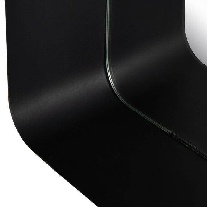 Oglindă de perete 20 x 12 x 50 cm Negru Auriu* Metal