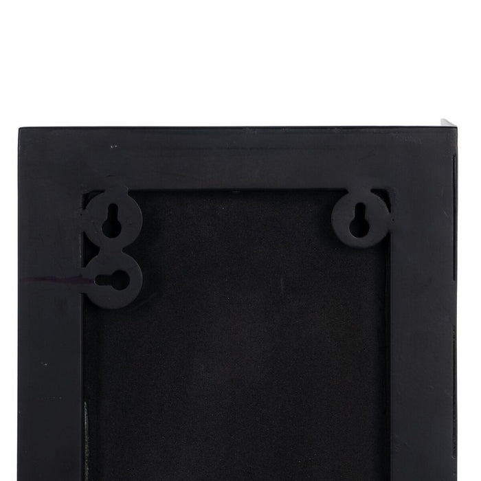 Oglindă de perete 20 x 12 x 50 cm Negru Auriu* Metal