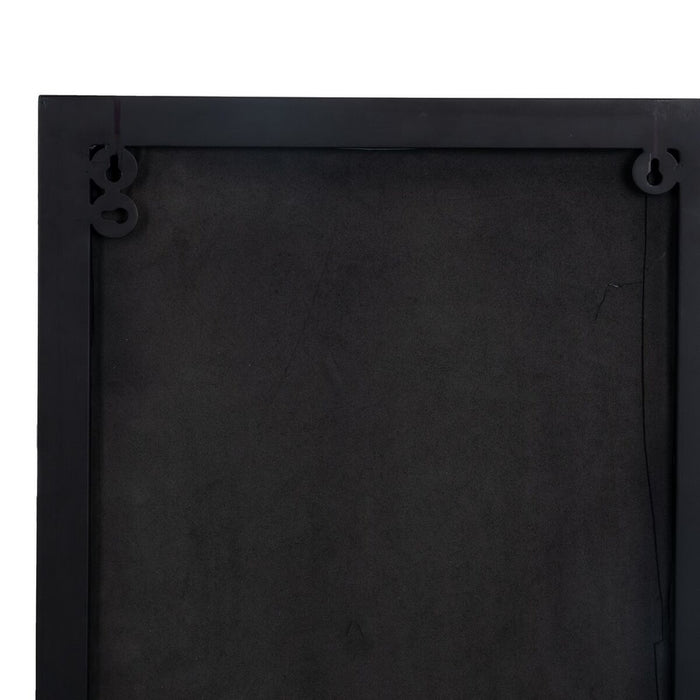 Oglindă de perete 40 x 12 x 60 cm Negru Auriu* Metal