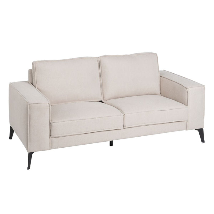 Canapea Negru Crem Nailon Poliester 175 x 86 x 81 cm