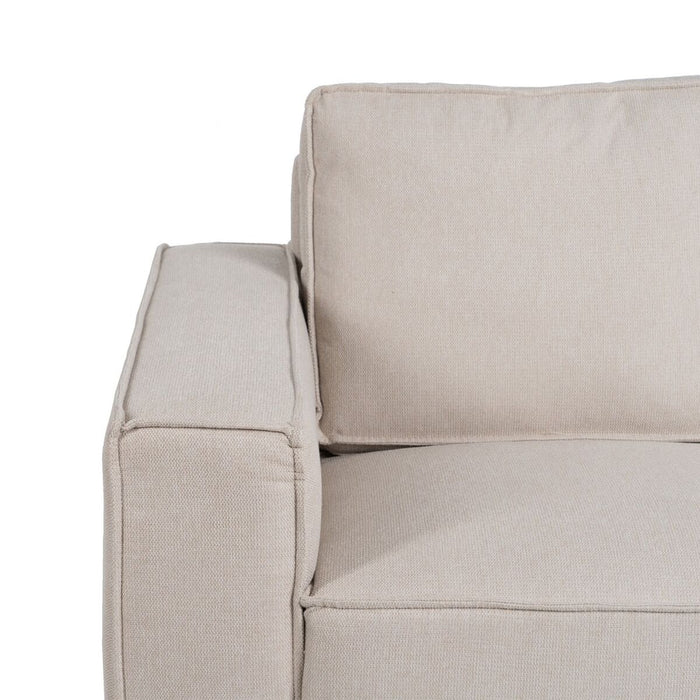 Canapea Negru Crem Nailon Poliester 175 x 86 x 81 cm