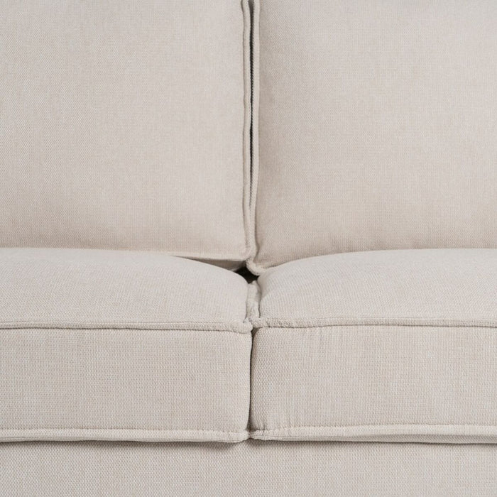 Canapea Negru Crem Nailon Poliester 175 x 86 x 81 cm