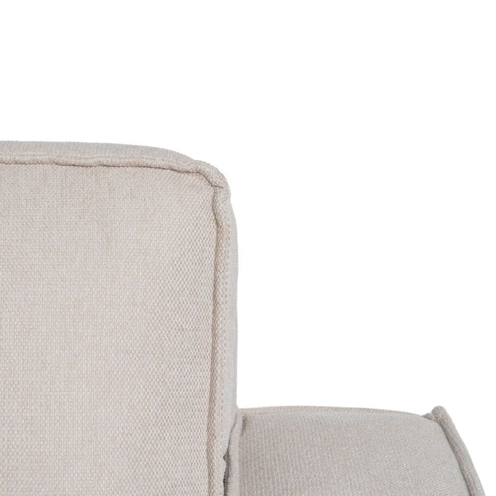 Canapea Negru Crem Nailon Poliester 175 x 86 x 81 cm