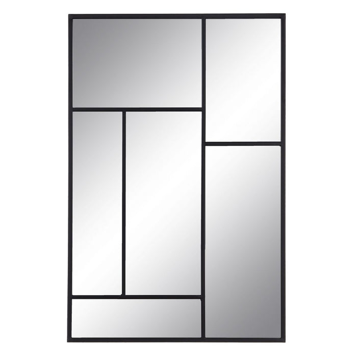 Oglindă de perete Negru Geam Fier Vertical 60 x 2 x 90 cm
