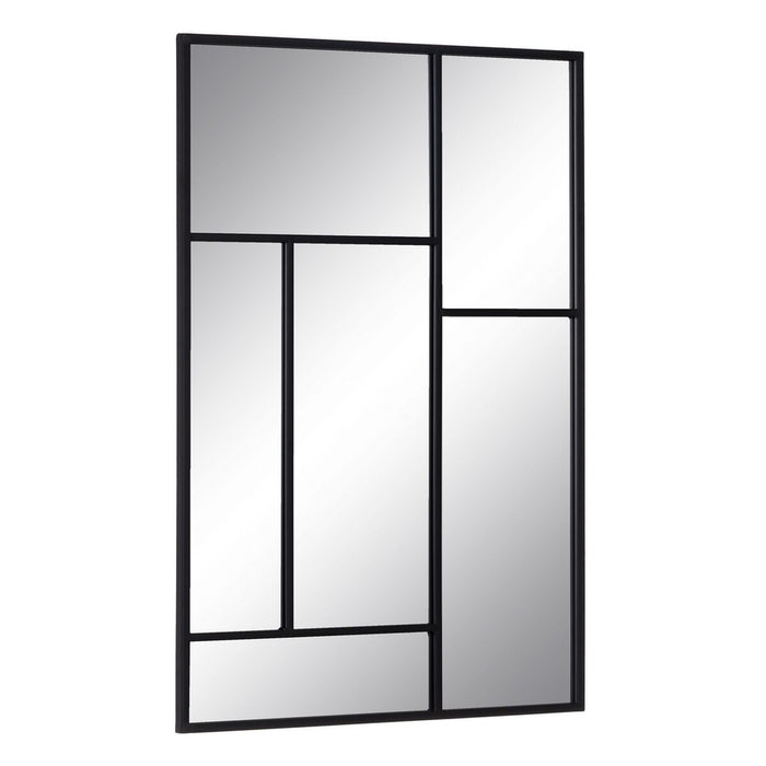 Oglindă de perete Negru Geam Fier Vertical 60 x 2 x 90 cm