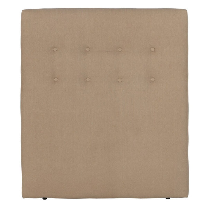 Tăblie de Pat 105 x 8 x 125 cm Țesut Sintetic Bej