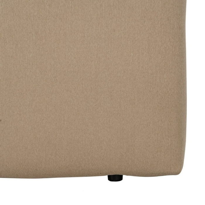 Tăblie de Pat 105 x 8 x 125 cm Țesut Sintetic Bej
