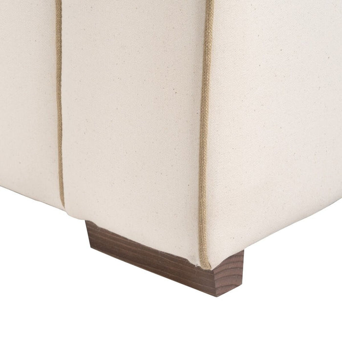 Canapea 195 x 95 x 88 cm Țesut Sintetic Crem