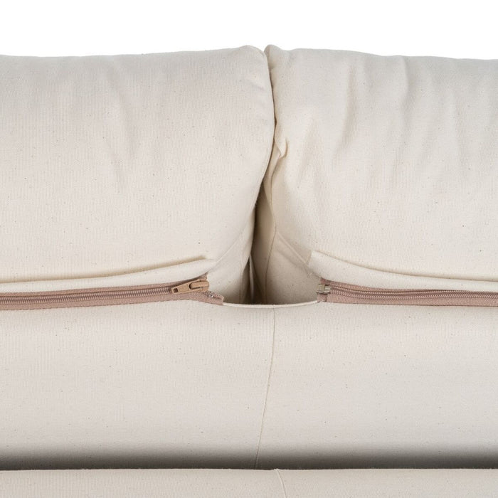 Canapea 195 x 95 x 88 cm Țesut Sintetic Crem